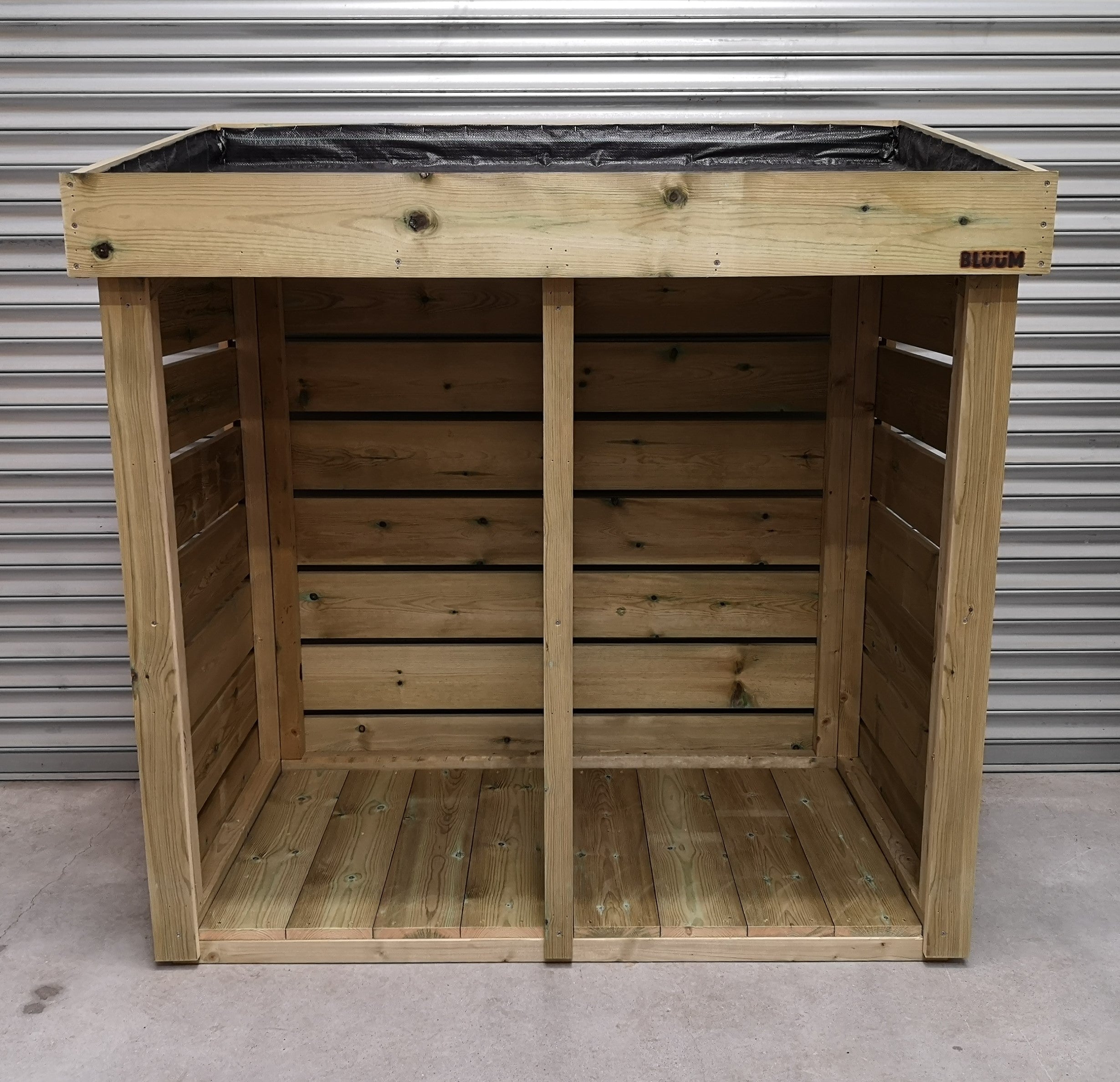 CUSTOM ORDER FOR ETIENNE - Double Wheelie Bin Store With Green Roof Pl ...