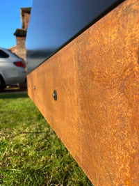 Aged corten steel example