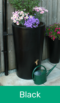 City Water Butt Planter in Black