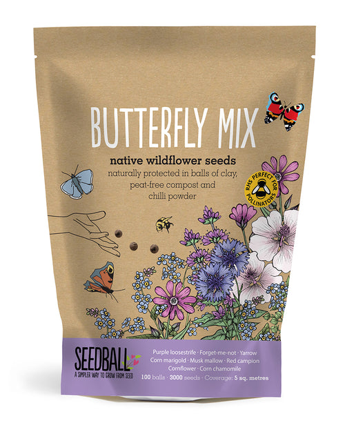 Butterfly Mix wildflower seed balls 