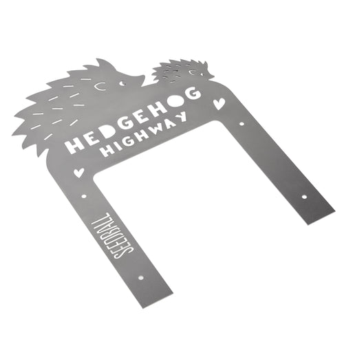 Hedgehog highway cut out for your garden fence 