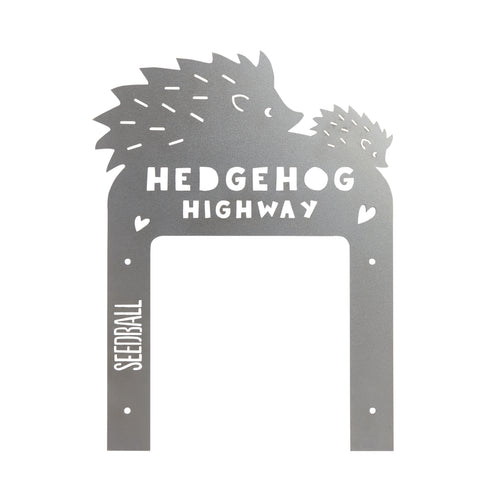 Hedgehog highway cut out for your garden fence 