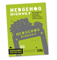 Hedgehog highway cut out for your garden fence 