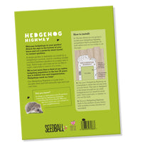 Hedgehog highway cut out for your garden fence 