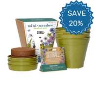 Save 20% on this mini meadow bamboo pots gift set 