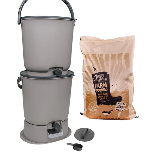 Organko bokashi compost bin for kitchen waste value pack