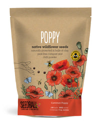 Poppy wildflower seed balls