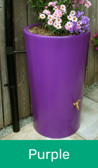 City Water Butt Planter in Purple