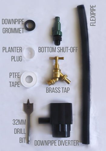 Midi Metropolitan Water Butt with Planter - accessories included